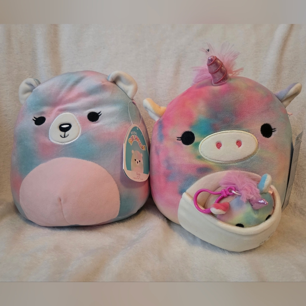 Squishmallows Pastel Tie-Dye Duo